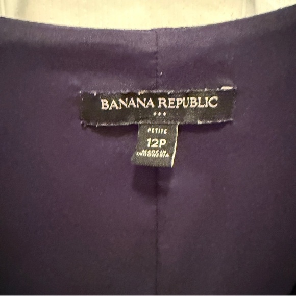 Banana Republic Navy Wrap Dress with V-Neck - Picture 2 of 5